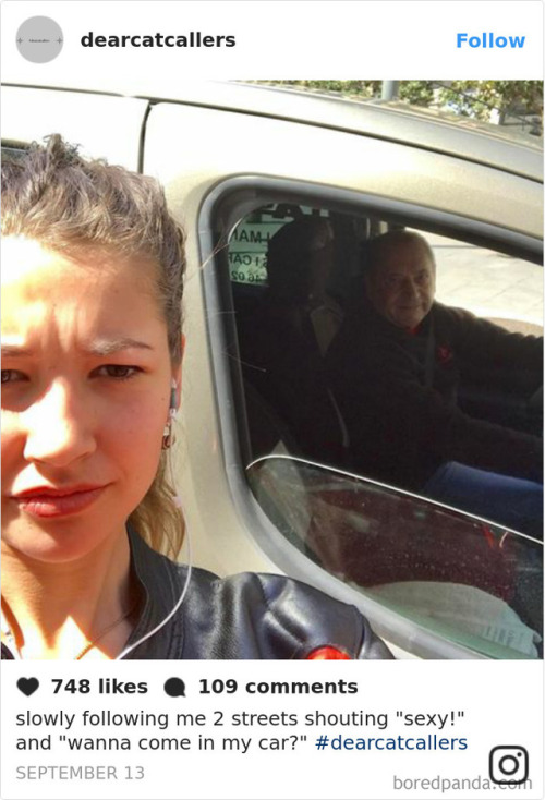 luciferlaughs:This woman started taking selfies with catcallers...