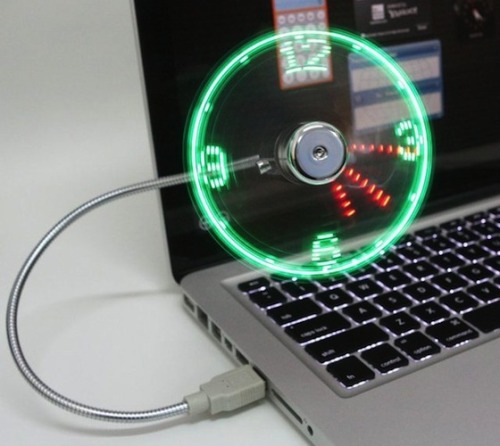 aretokore:Led Usb Fan Clock | The Gadget Flow