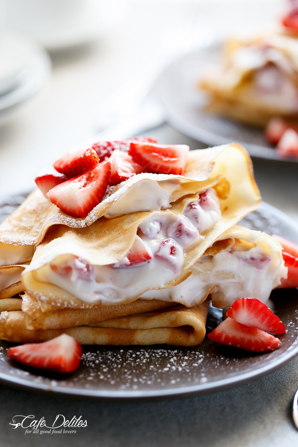 sweetoothgirl: Strawberries and Cream Crepes... - My Passion For Food