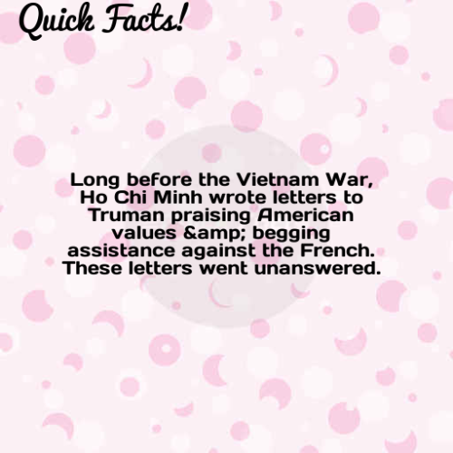 Quick Fact: Long before the Vietnam War, Ho Chi Minh wrote...