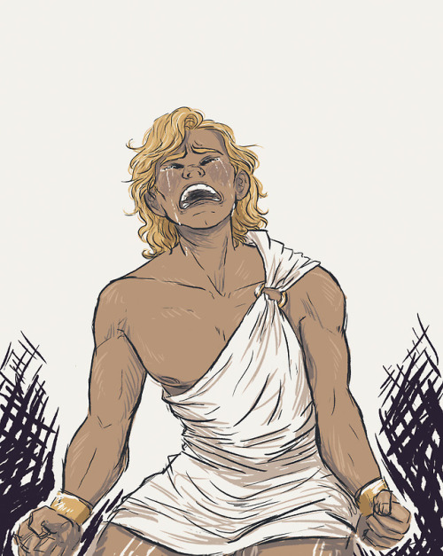 littlesmartart:a lunchtime scribble of my boy achilles. what’s...