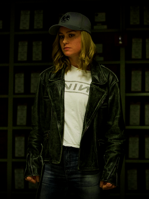 briedaily:First official look at Brie Larson as Carol Danvers in...