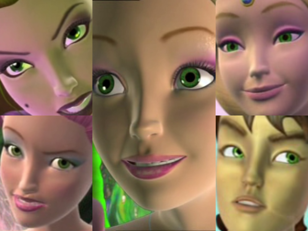 barbie with green eyes