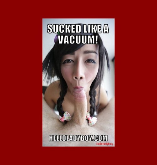 helloladyboys:Meet our #Ladyboy Gif she sucked like a vacuum...