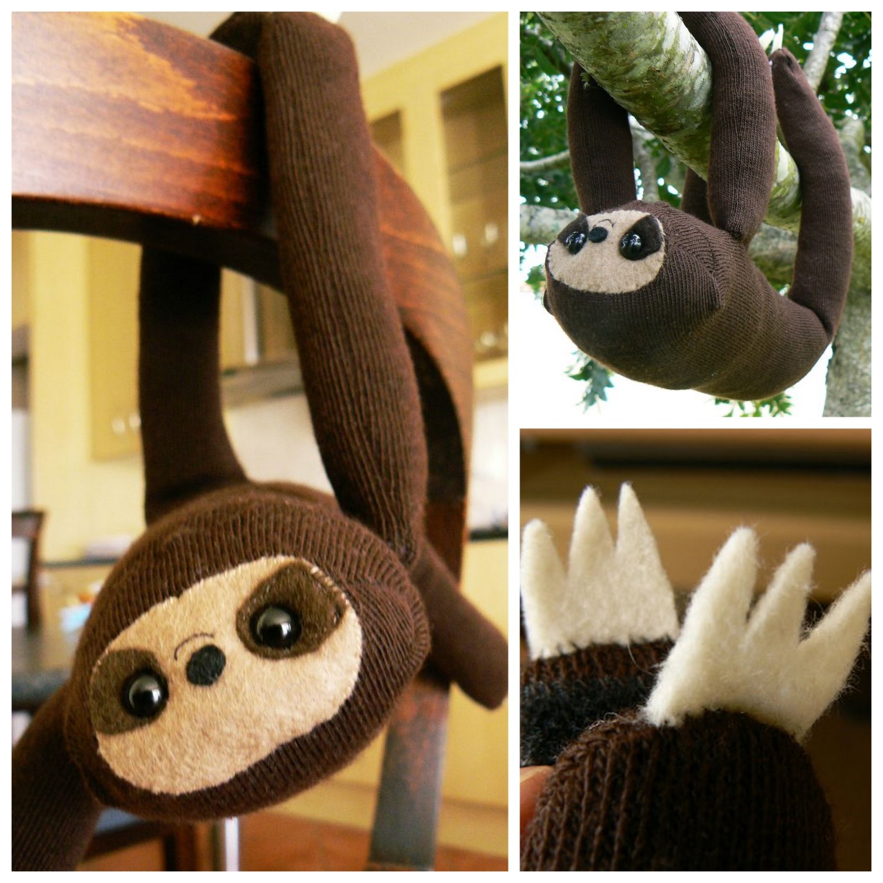sock sloth plushie