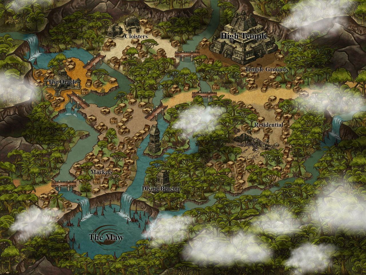 Dnd Jungle Island Map