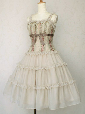 Heck Yeah! Lolita Fashion, Victorian Maiden Petal Frill Bustier dress