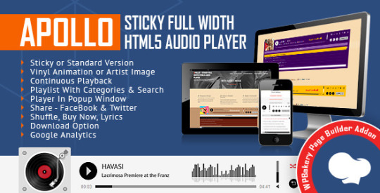 Apollo v1.7 – Audio Player for WPBakery Page Builder Nulled