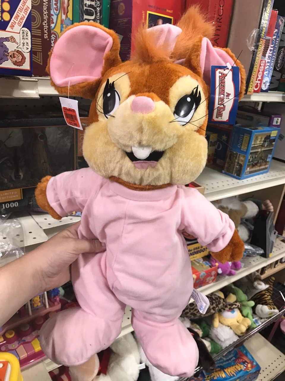 fievel mousekewitz stuffed animal