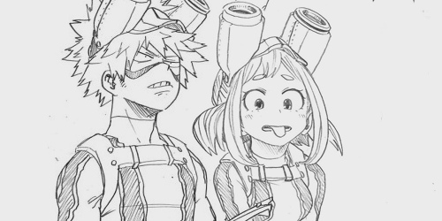 vinea-princess:Kacchako - Horikoshi’s Twitter Sketches.