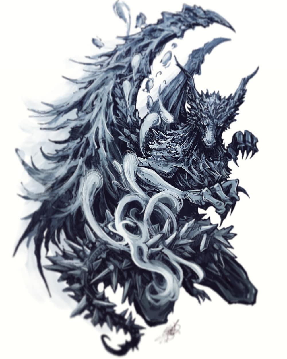 Let us partake in communion — devlinart Darkeater Midir commission. My