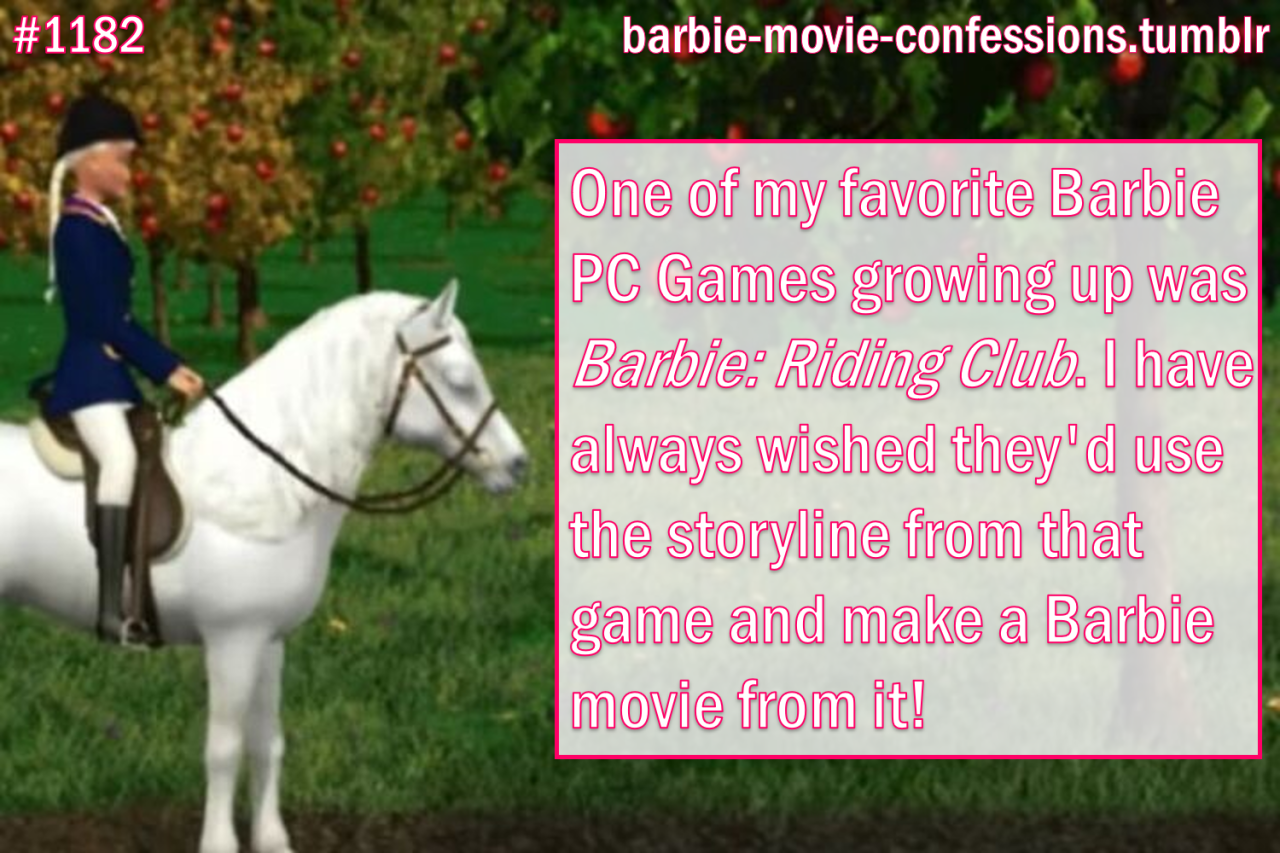 barbie riding club pc game