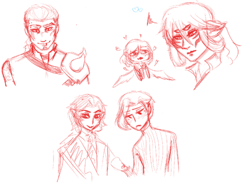 a1rdraws:Some Crow’s Nest related drawpile doodles :3c