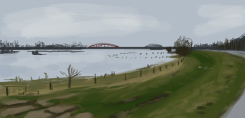 joscribbles:landscapes studies baby (from photos taken by myself...