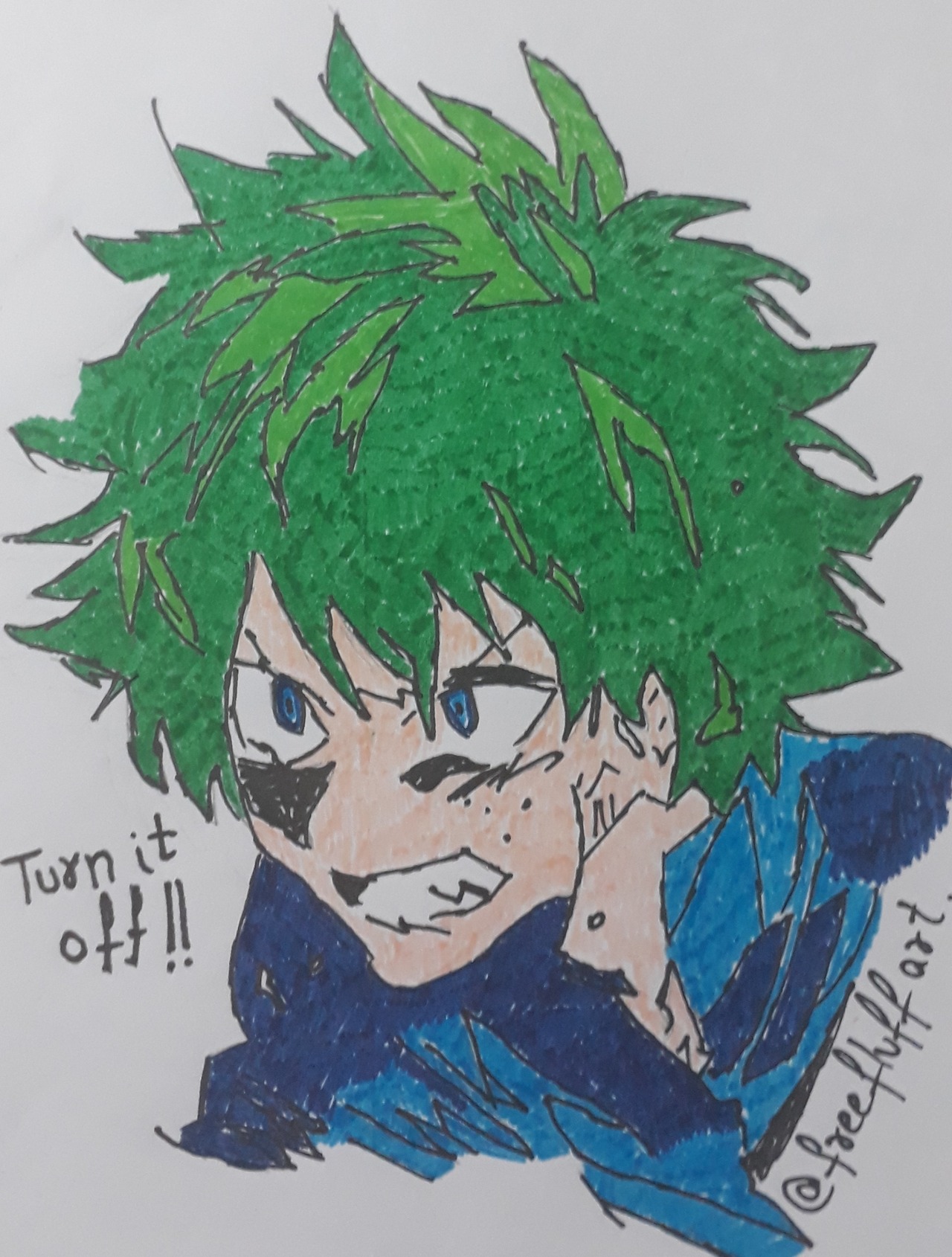 Freefluff Izuku Gets Angry When Aizawas Quirk Hurts