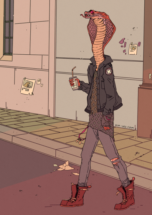 snake serpent antro streetstyle illustration artists on tumblr kim hu