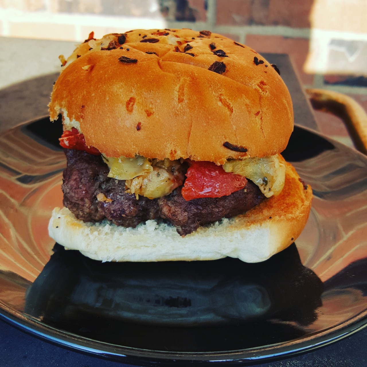The delicious “I Heartichoke You” burger!