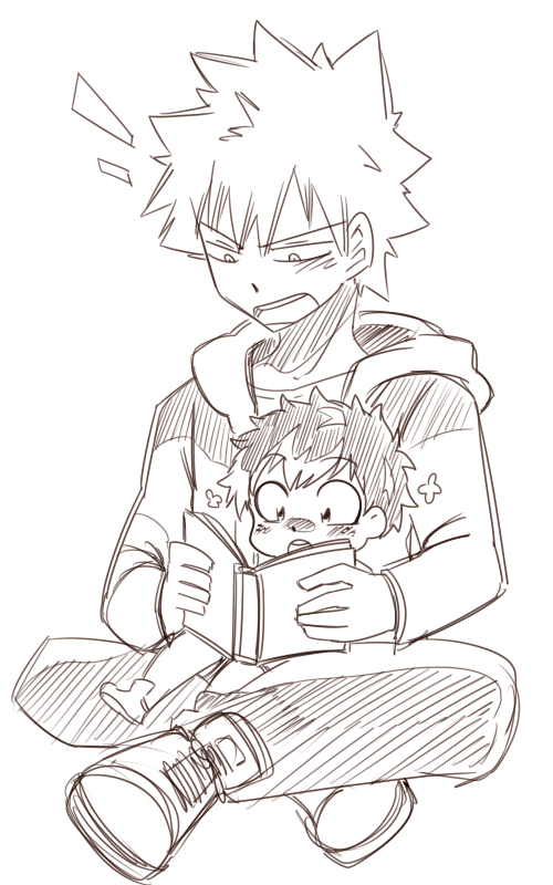 Drawing A Lot Bakugou Is Reading Izuku A Story Plot Twist