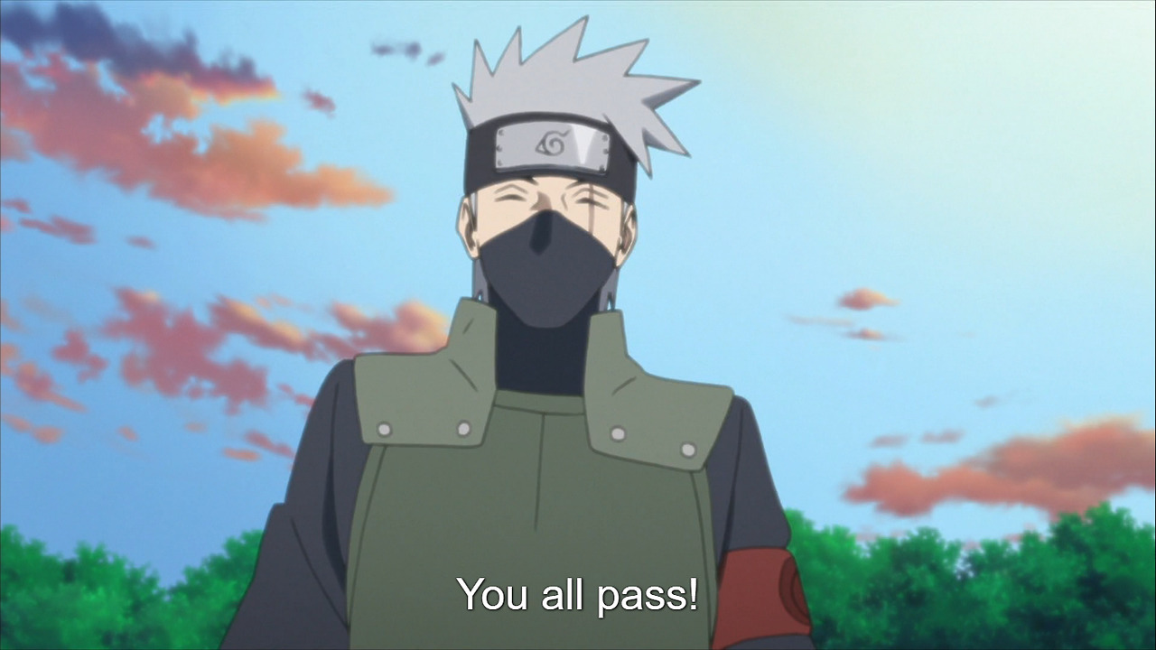 My now weekly hobby of making Kakashi screencaps,... - Jak Smiling