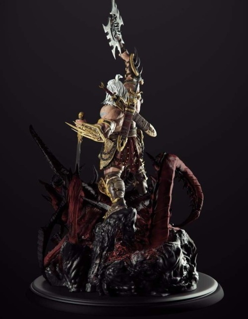 haxanbelial:Barbarian (Diablo III) statue by Franco...