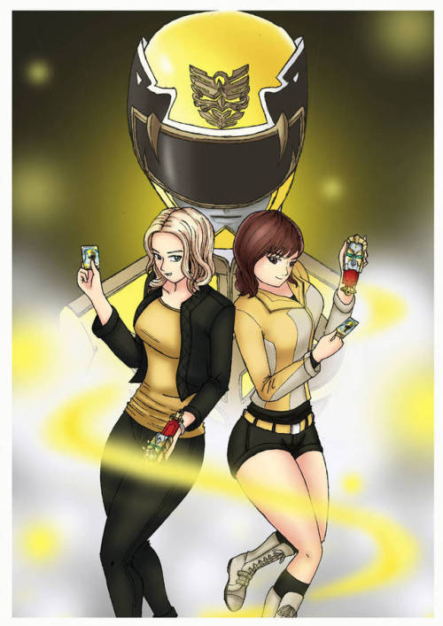 sexyrangers:Yellow Rangers by MillyArt93