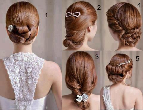 5 opciones de recogido para novia elegante