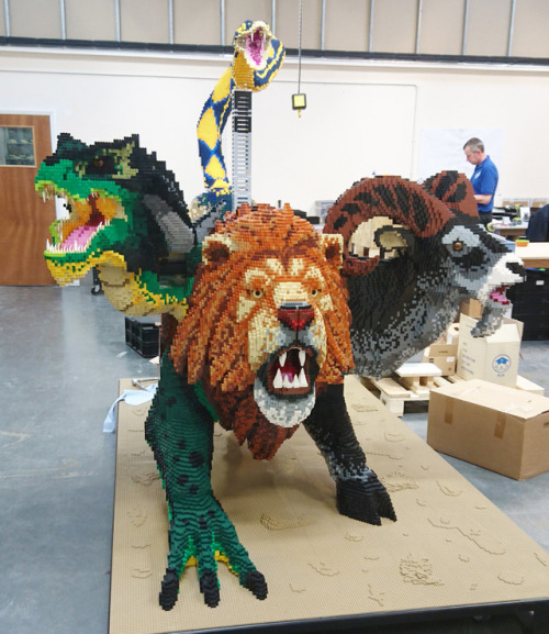 ignigeno:The chimera I designed for our new LEGO show. I...