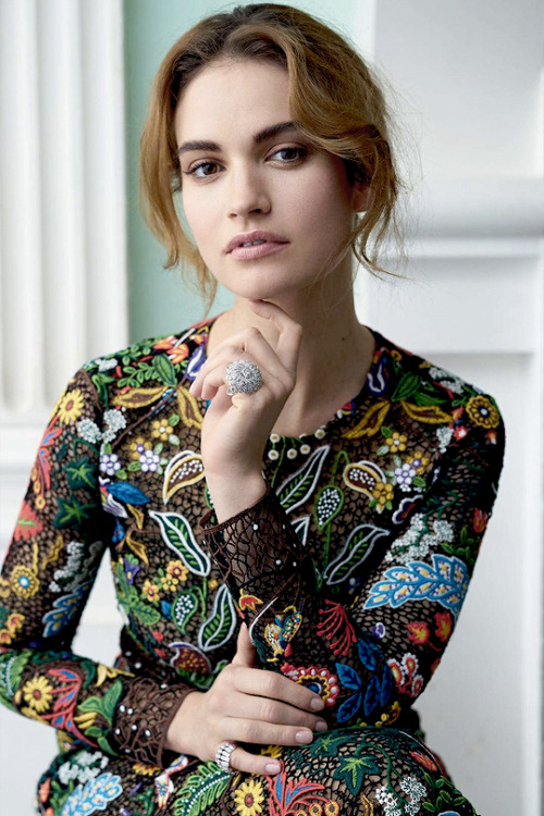 lilyjamesthomson:Lily James© Thomas Schenk for Harper’s...