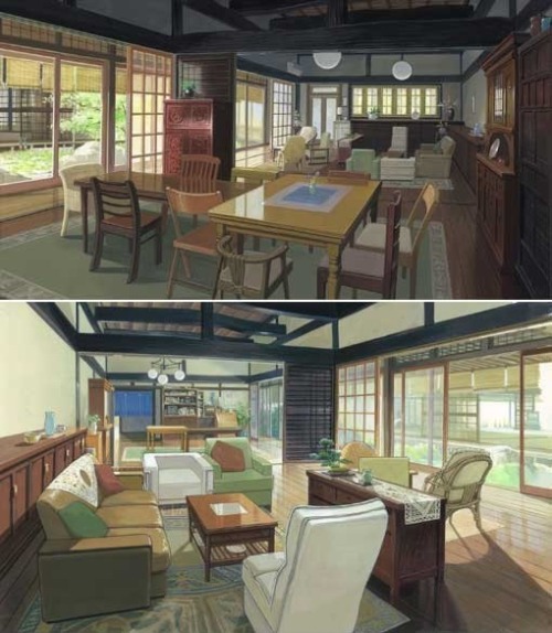 as-warm-as-choco:Amazing background paintings from Summer Wars...