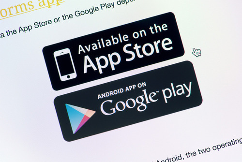google play and the app store