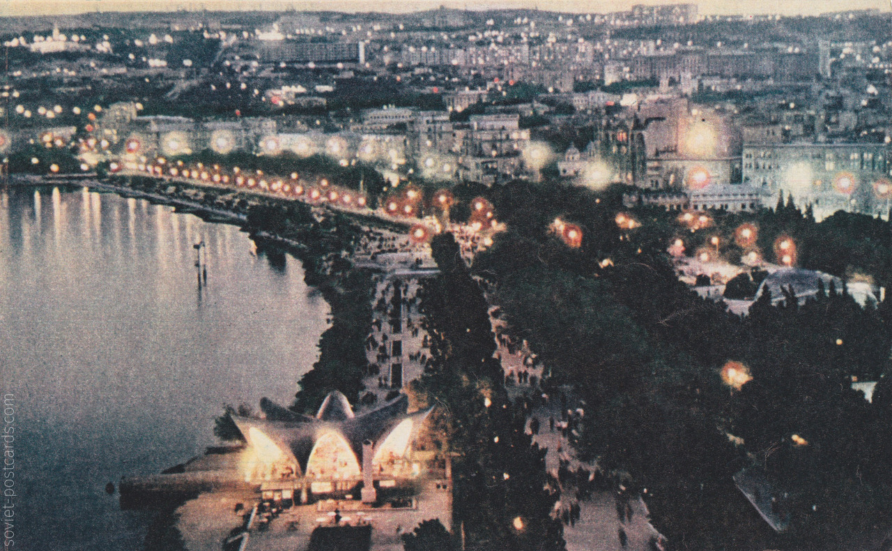 Seaside Boulevard in Baku, Azerbaijan (1981)