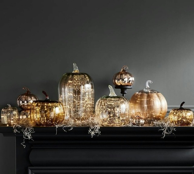 The Art of Living — Recycled Glass Pumpkins from Pottery Barn