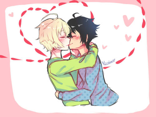 yoirin:YuuMikaYuu coloured sketch for my Senpai @mikayuuseraph...