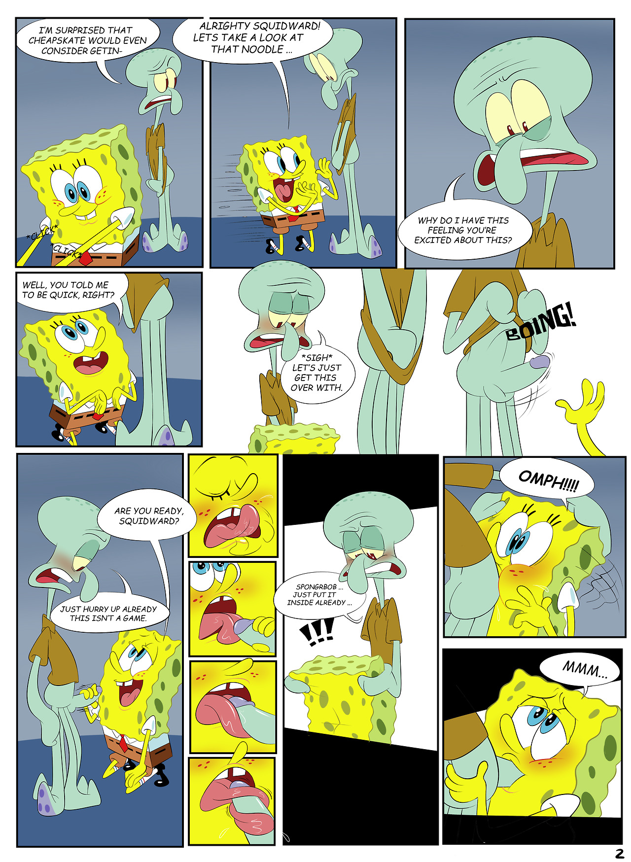 Gay SpongeBob cartoon porno