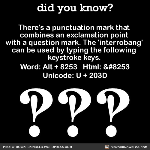 ‽ ‽ ‽ Did you know it’s National Punctuation Day ‽ ‽ ‽