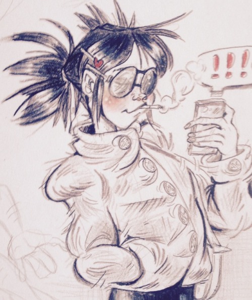 diamond-balloons:mini gorillaz art dump ;0