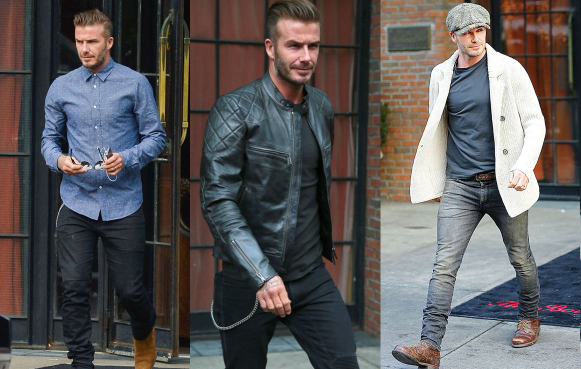 Star Street Style — David Beckham - casual // fall