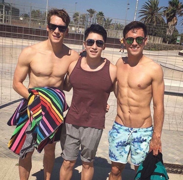 Gods Work • hotfamousmen: Dustin Lance Black and Tom Daley