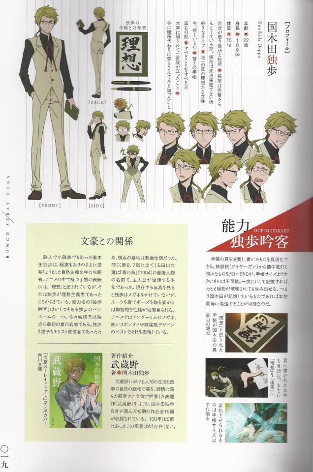 Bungo Stray Dogs Chronicles Bungou Stray Dogs Official Guid Book