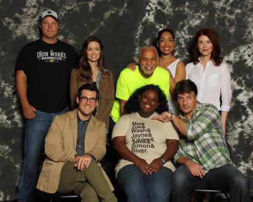 firefly nathan fillion Gina Torres summer glau Jewel Staite Adam Baldwin sean maher Ron Glass dallas comic con