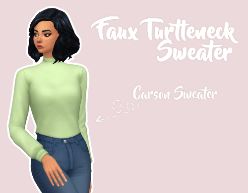 stephanine-sims:~ Carson Faux Turtleneck Sweater ~Another faux...