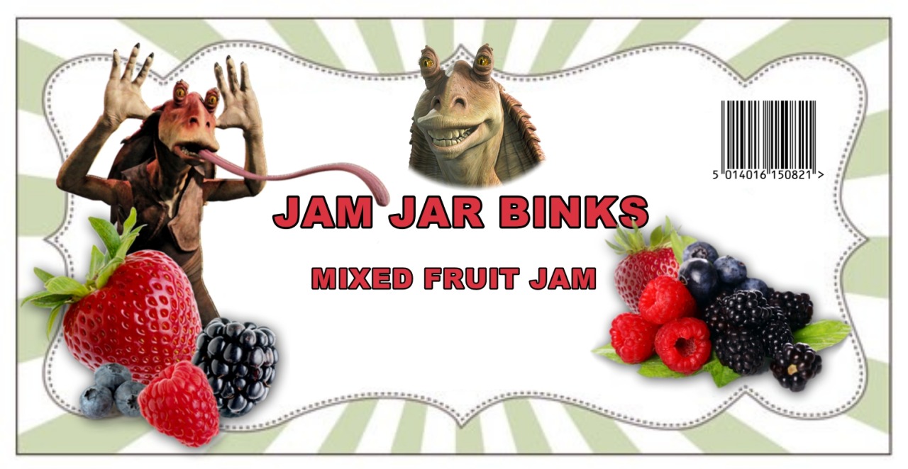 <p>I had the idea pop up in my head one night! </p><p>Why not create a fun Jar Jar or Jam Jar Binks (in this case) </p><p>Using just photoscape and a couple of PNG files found online this one took me all of a few minutes to knock together! </p><a href="http://brikabrax.co.uk">http://brikabrax.co.uk</a><p><a href="https://www.tumblr.com/blog/brikabraxuk">https://www.tumblr.com/blog/brikabraxuk</a><br/></p>