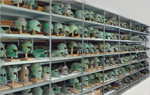 museum-of-artifacts:Ancient Greek Helmets, Classical Period,...