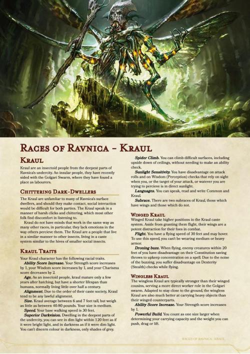 kor-artificer:Races of Ravnica - Kraul and Weird Version 2...