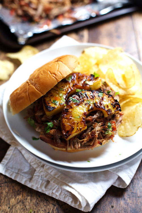 foodsforus:Grilled Pineapple Pork Sandwiches