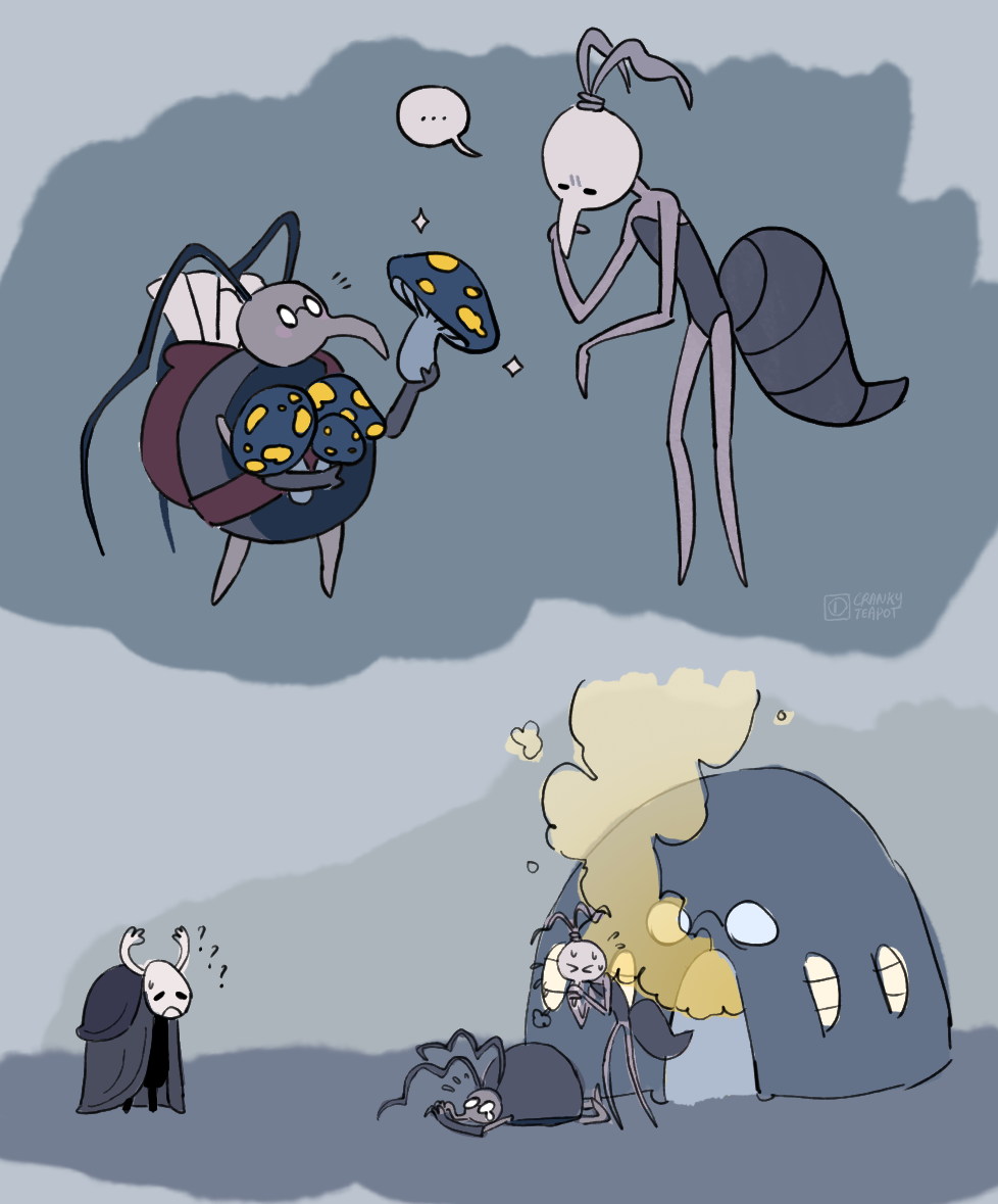 Карта всех гусеничек hollow knight