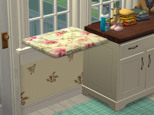 aroundthesims:s3ccwishes:julsfels:A one tile changing table...