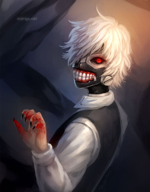 Sketch for mongiie from DA featuring Kaneki from Tokyo Ghoul.