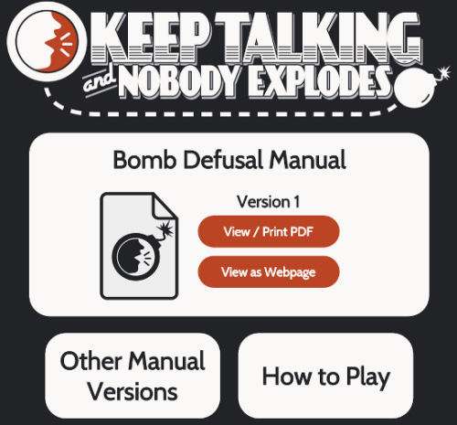 keep talking and nobody explodes manual