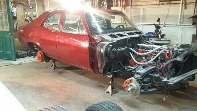 Classic Muscle Cars 72 4 Door Nova With A 250 Straight Six